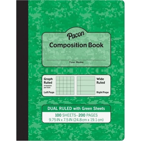 Roomfactory Pacon Corporation  Pacon Dual Ruled Composition Book RO1190385